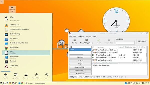 ExTiX KDE option