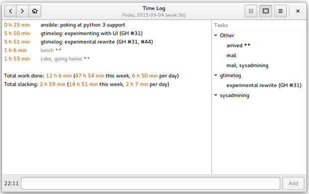 GTime screenshoot