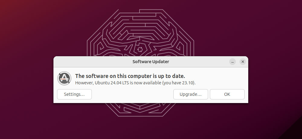 Ubuntu Software Check for Update Screenshot