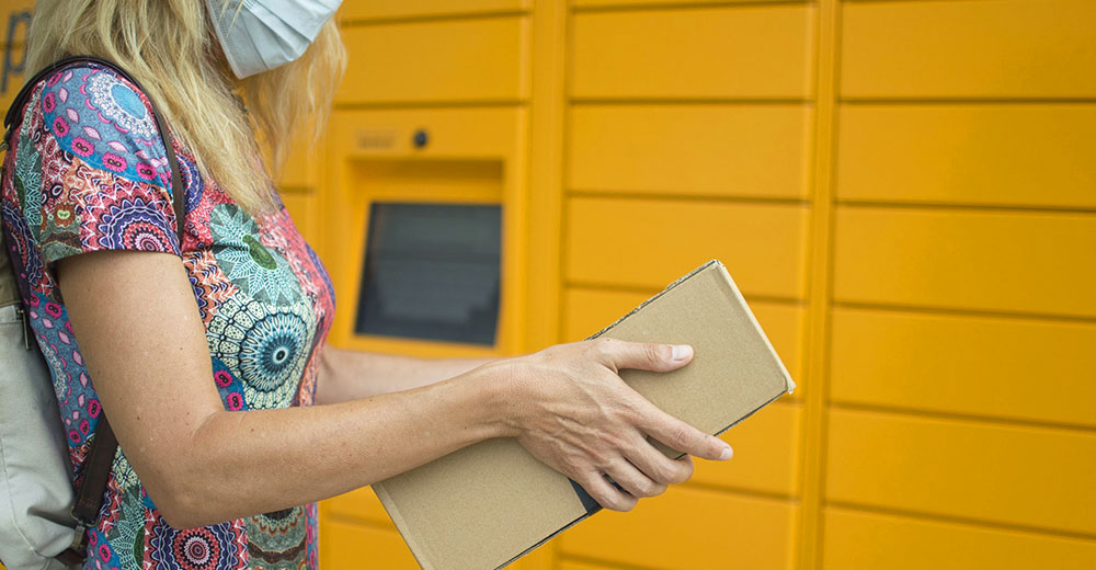 automated locker pickup for package deliveries